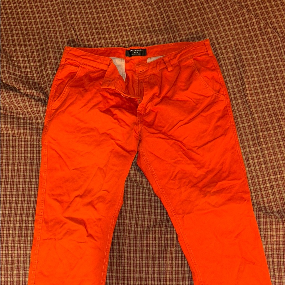 Matchstick Orange Men's Pants